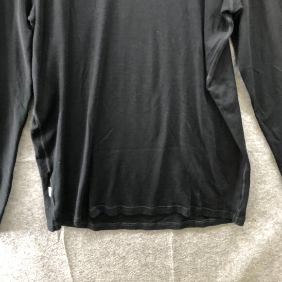 Minus 33 100% Merino Wool Long Sleeve T Shirt Mens 3XLT 3XT Black Base Layer - Picture 4 of 10